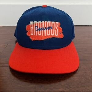 1990s Denver Broncos New Era Vintage Made In USA NFL Baseball Hat Medium/Large